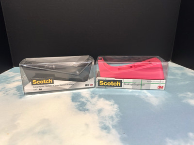 Scotch Tape Desktop Tape Dispenser LOT of 2 by 3M New in box