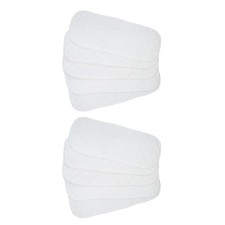 10PCS Cotton Cloth Baby Diapers Inserts Liners 3 Layers Reusable Newborn Nappy I