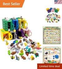 20Pcs Mini Animals Figures Set, 3D Printed Small Animal Flexible 20