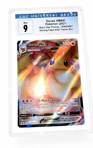 Pokemon Eevee VMAX SWSH087 SWSH: Sword & Shield Promo Cards Holo CGC 9
