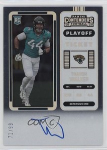 2022 Panini Contenders RPS Playoff Ticket /99 Travon Walker #135 Rookie Auto RC