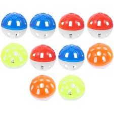 10Pcs Bird Toys Bell Balls For Parrots Chewing Exercise Playtime