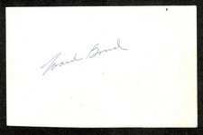 Carte dédicacée 3x5 signée Ward Bond BAS Beckett c’est une vie merveilleuse fumée d’armes à feu
