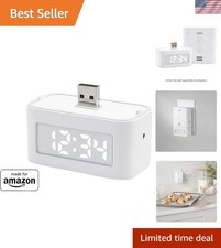 Eco-Friendly Smart Clock for Echo Flex with Adjustable Brightness Control