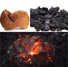 Coconut Shell Charcoal l Activated Carbon Chips  Powder Pure Organic Natural