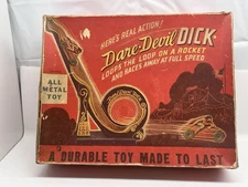Vintage 1940 Dare Devil DICK loop the loop toy By Novel Products Chicago
