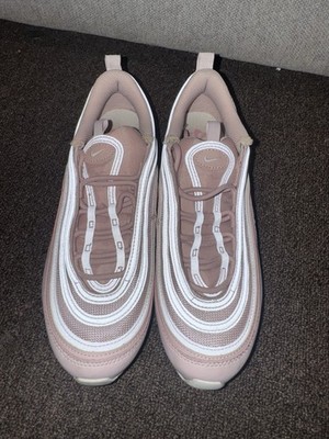 Nike Air Max 97 Pink White Women's Cushioned Lace Up Low Top Athletic Sneakers