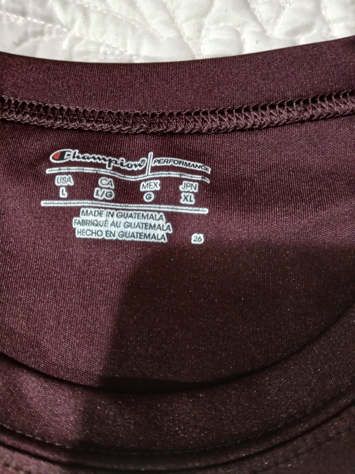 Champion Performance Burgundy Polyester Long Slee… - image 3
