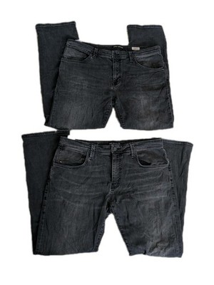 Mavi Jeans Black Pants Mens Lot Of 2 Martin Straight Leg 36x32