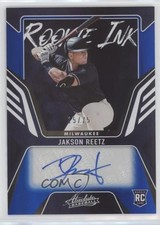 2022 Panini Absolute Rookie Ink Spectrum Blue 15/75 Jakson Reetz Auto qf6