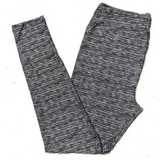 TC LuLaRoe  BLACK  WHITE MICRO STRIPED  Leggings; SIZES 12-18; NEW IN PACKAGE