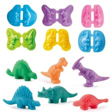 VConejo Dinosaur Dough Play Set with 5 Color Dough for Ages 3 Dinosaur World