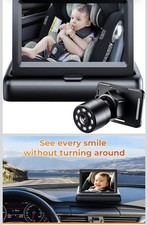 Baby Car Camera, Wide Crystal Clear View, Easy Install car camera for baby 1080p