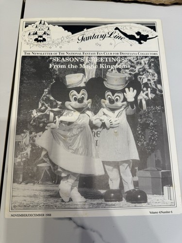 FANTASY LINE NEWSLETTER DISNEYANA COLLECTORS 1987,1988,1990/ 8 ISSUES - Picture 8 of 8