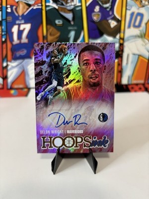 2020-21 Panini NBA Hoops Delon Wright Hoops Ink Autograph Mavs #HI-DWR