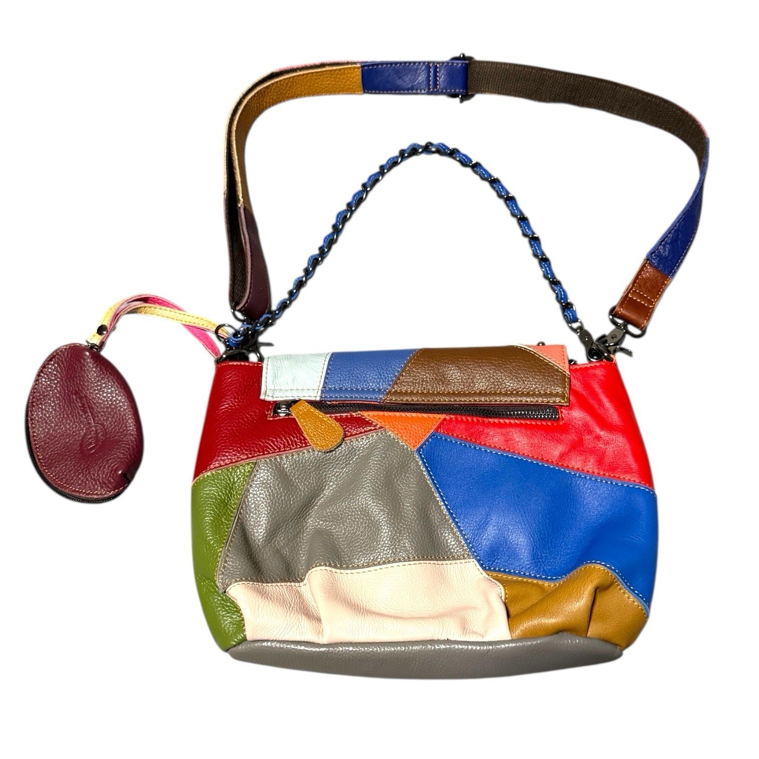 Ameri-Leather Leather Handbag Multicolor Soft Lea… - image 11