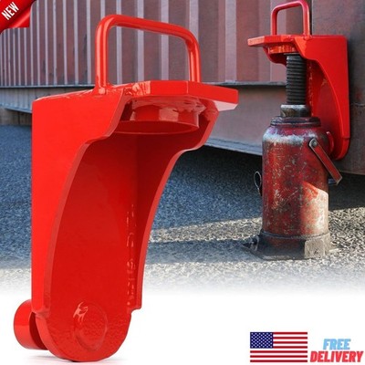 Heavy Duty Shipping Container Jack Lug, Storage Container Leveler Booster, Red