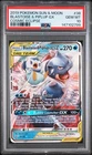 2019 POKEMON SUN & MOON COSMIC ECLIPSE #38 BLASTOISE & PIPLUP GX PSA 10