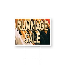 Rummage Sale Yard Sign Local Bargains, Community Events, Professional Signage