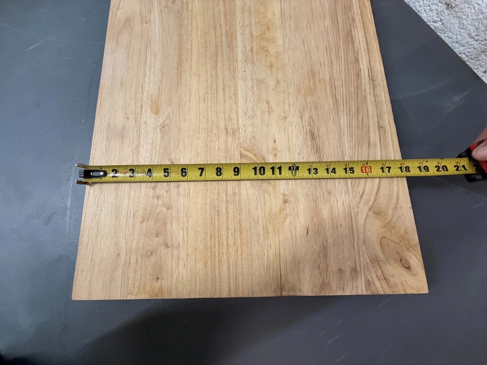 Tabla de cortar de madera tostada mediana Winco Choice 18" x 24" x 1,75"/Preparación # WCB-1824 Foto 4 de 4