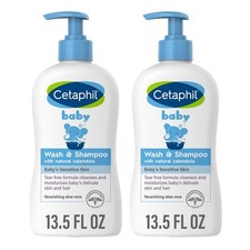 Cetaphil Baby Wash  Shampoo with Natural Calendula Tear-Free 13.5 oz - Lot of 2