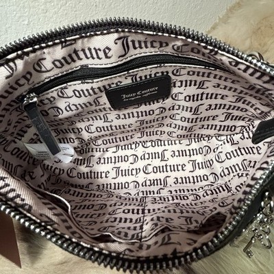NWT Juicy Couture Falling For Juicy Shoulder Bag - Liquorice Black