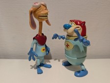 1993 Ren & Stimpy Show Space Madness Figures Mattel Nickelodeon Retro Vintage 