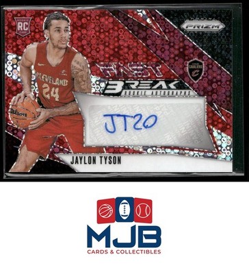 2024-25 Prizm Jaylon Tyson Fast Break Rookie Auto Prizms Red #/99 #FBR-JTC