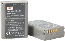 BLN-1 Rechargeable Li-Ion Battery (2-Pack) Compatible with Olympus OM-D E-M1, OM