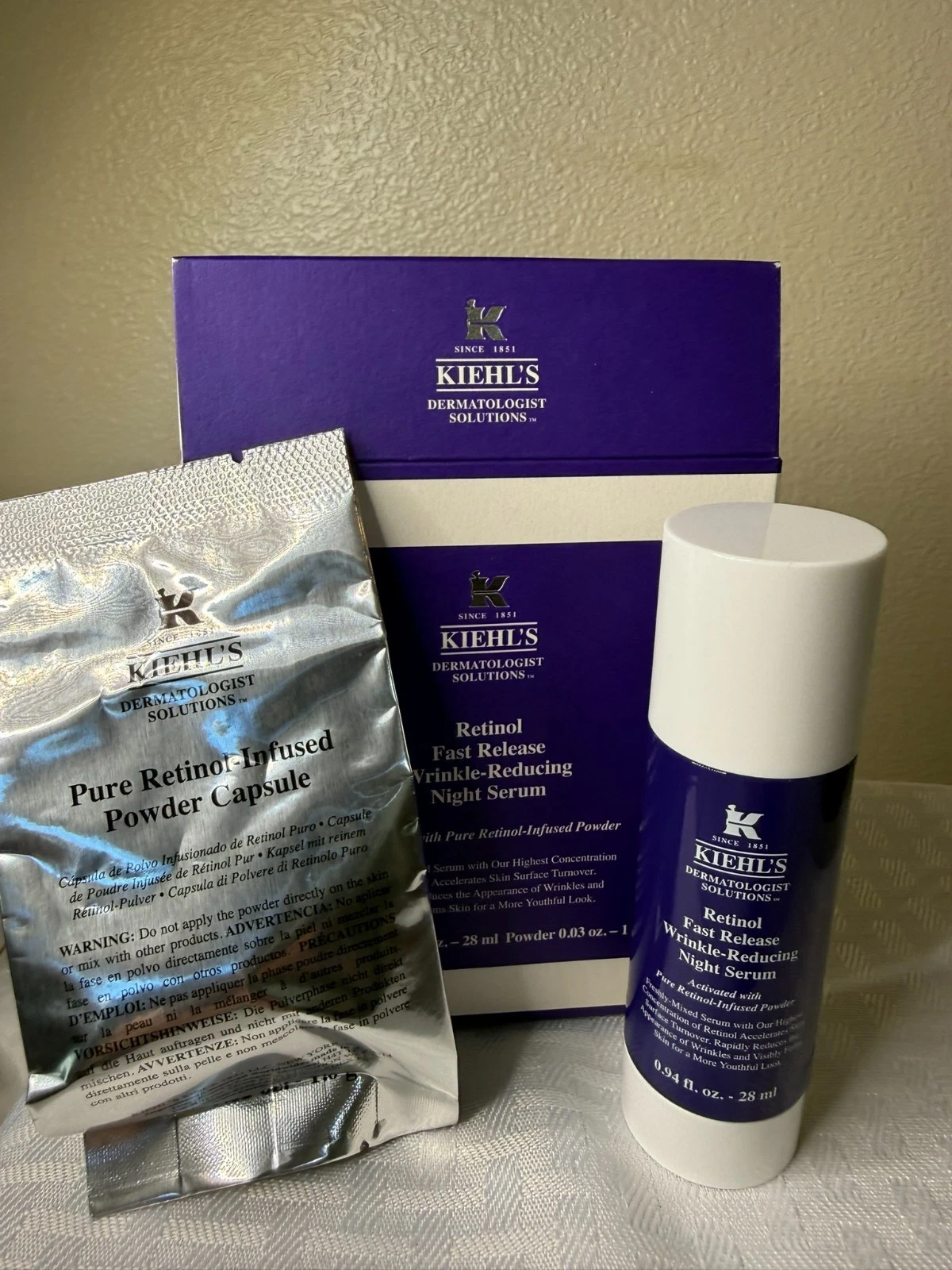 Kiehl’s Dermatologist Solution Retinol Fast Release Wrinkle Reducing Night Serum