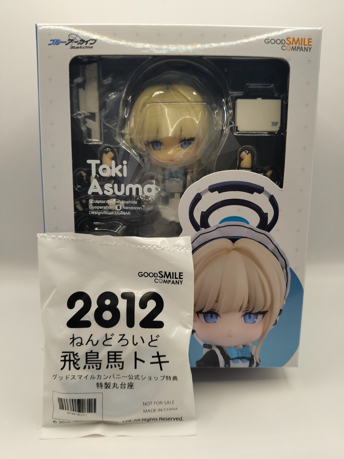BLUE ARCHIVE TOKI ASUMA NENDOROID #2812 FIGURE + BONUS OFFICIAL NEW SEALED