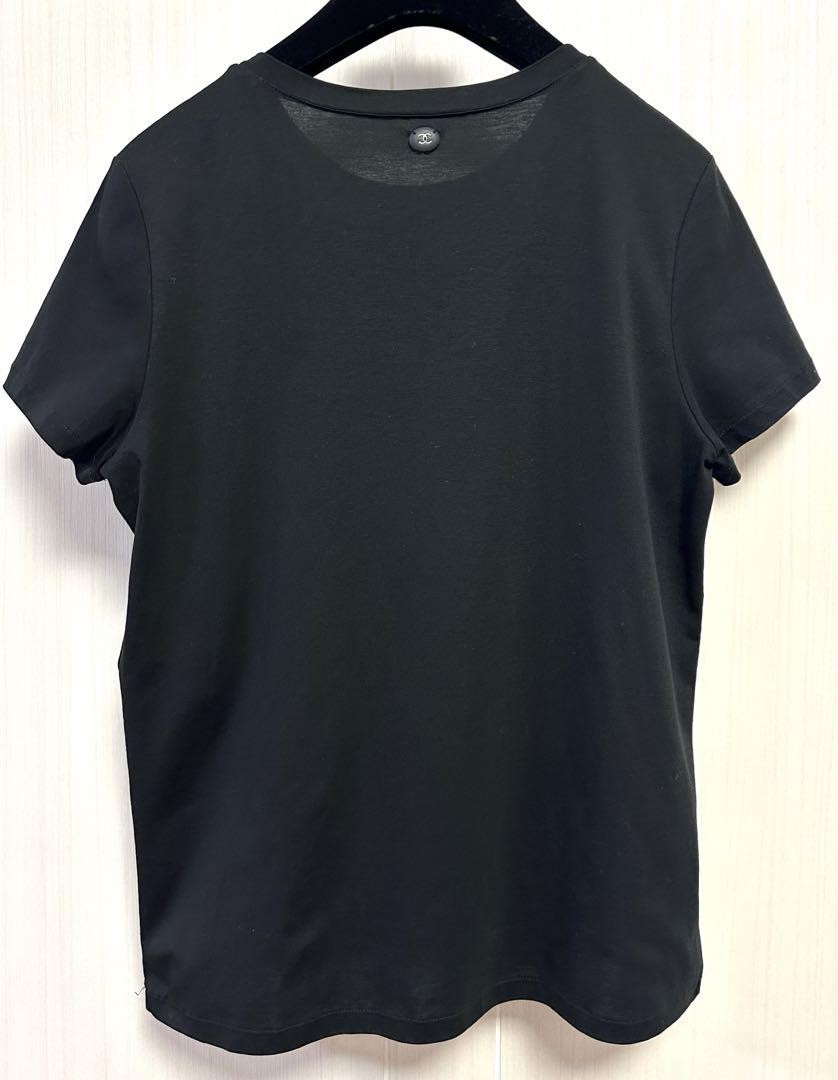 CHANEL Short Sleeve Gabriel Chanel Logo T-Shirt Size 36