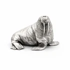 3 oz Gold Spartan 999+ Pure Silver Walrus Statue – Luxury Collectible Gift