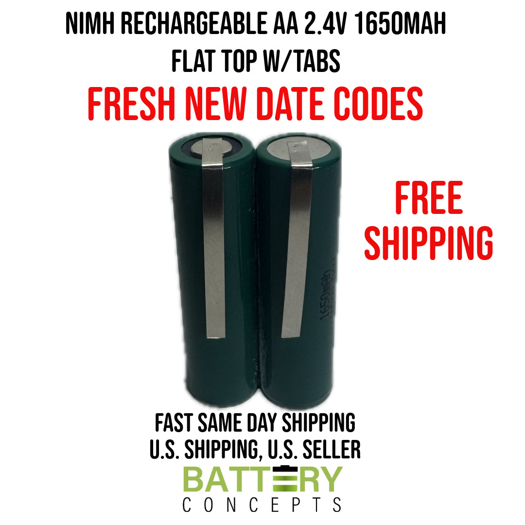 Philips Norelco Replacement Battery 2.4V 1650mAh AA NiMH Electric Razor/Shaver