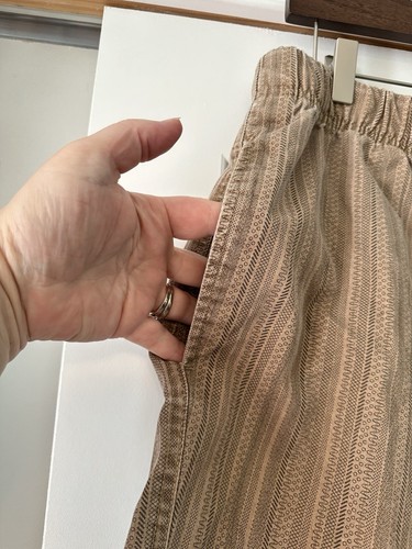 Magellan Shorts Mens XXL Tan Print Belted Elastic Outdoor Safari Gorpcore Kavu - Picture 4 of 6