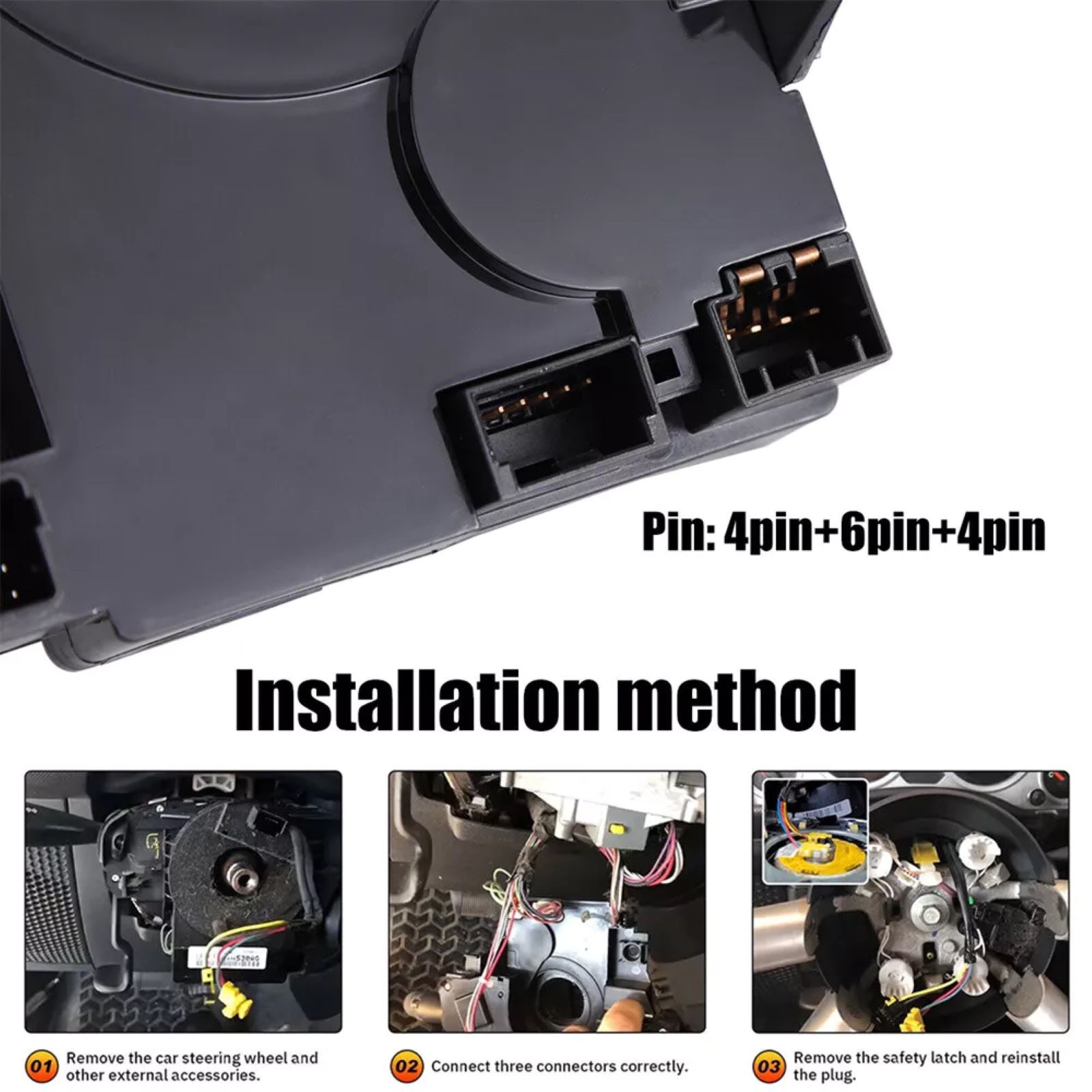 Steering Wheel Clock Spring Part 5156106AA For Jeep Wrangler JK 2007-2018 thumbnail 11