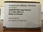 RARE HO Resin Yarmouth D&RGW Rio Grande PSC Steel 4/4 Boxcar Kit Like Sunshine — photo 2