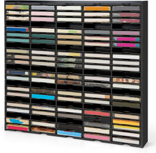 115-Slot Cassette Tape Storage Organizer Rack, Wall Mount Cassette Tape Holder,