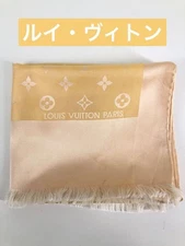 Louis Vuitton Scarf Shawl Silk Fringed SeeDescription