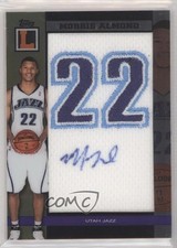 2007-08 Topps Letterman Jersey Number 36/75 Morris Almond #JNA-MA Patch Auto 6e9