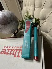 New THRIVE CAUSEMETICS Empower Matte Precision Lipstick Crayon in Linda Cherry