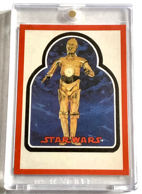 2017 Topps Star Wars 1978 Sugar Free Wrappers 1/1 Red Parallel C-3PO