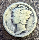 1920 Mercury Dime Silver Circulated Uncertified US Coin