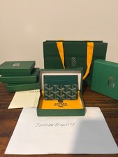 Green Goyard Card Holder brand new