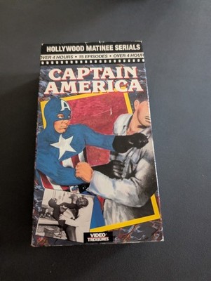 Captain America (VHS 1993) A 1944 BW Film 15 Episodes Box Set