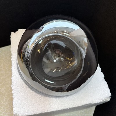 Lampenschirm Teeja Ersatz Glas Rauch Schwarz Kugel Ø200mm Loch 95mm Lampenglas