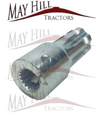 Kubota Satoh Mitsubishi Tractor PTO Adaptor 18 Spline Female to 6 Spline Male