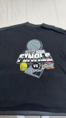 2015 Black NBA Finals Golden St Warriors vs Cleveland Cavs Size XL