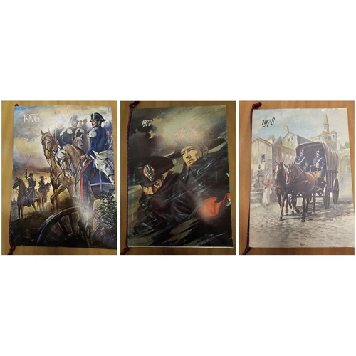 CARABINIERI CALENDAR 1976-1977-1978