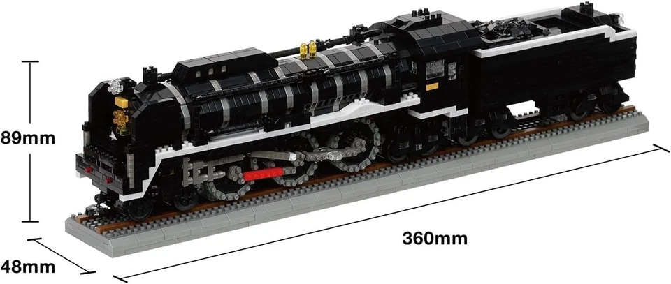 Kawada Nanoblock NB_062 Steam Locomotive Deluxe Edition 2420pcs Japan New - Image 3 of 4